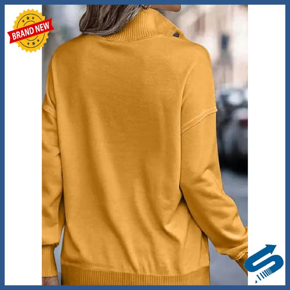Lightweight Long Sleeve Button Pullover Sweatshir… - image 5